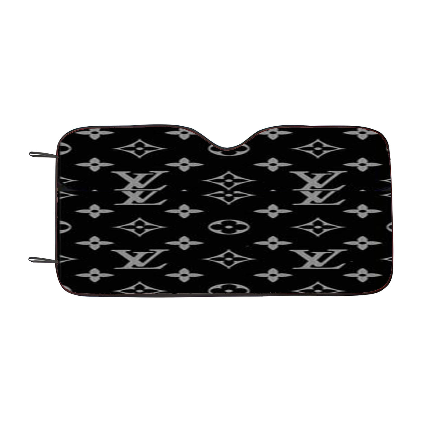 Black More Luois Vuitton Car Auto Sun Shade Windshield Cover