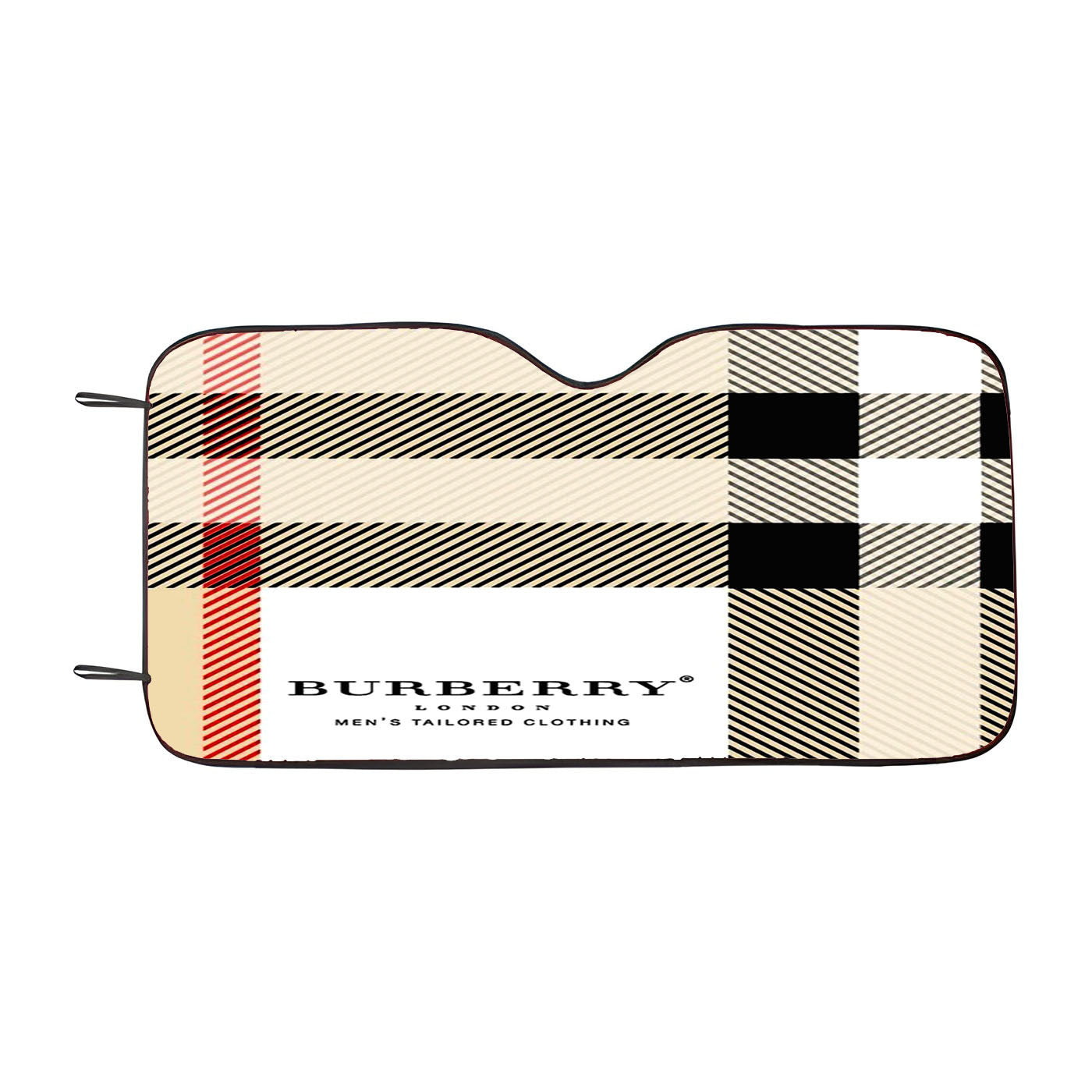 Burberry Pattern Square Car Auto Sun Shade Windshield Cover