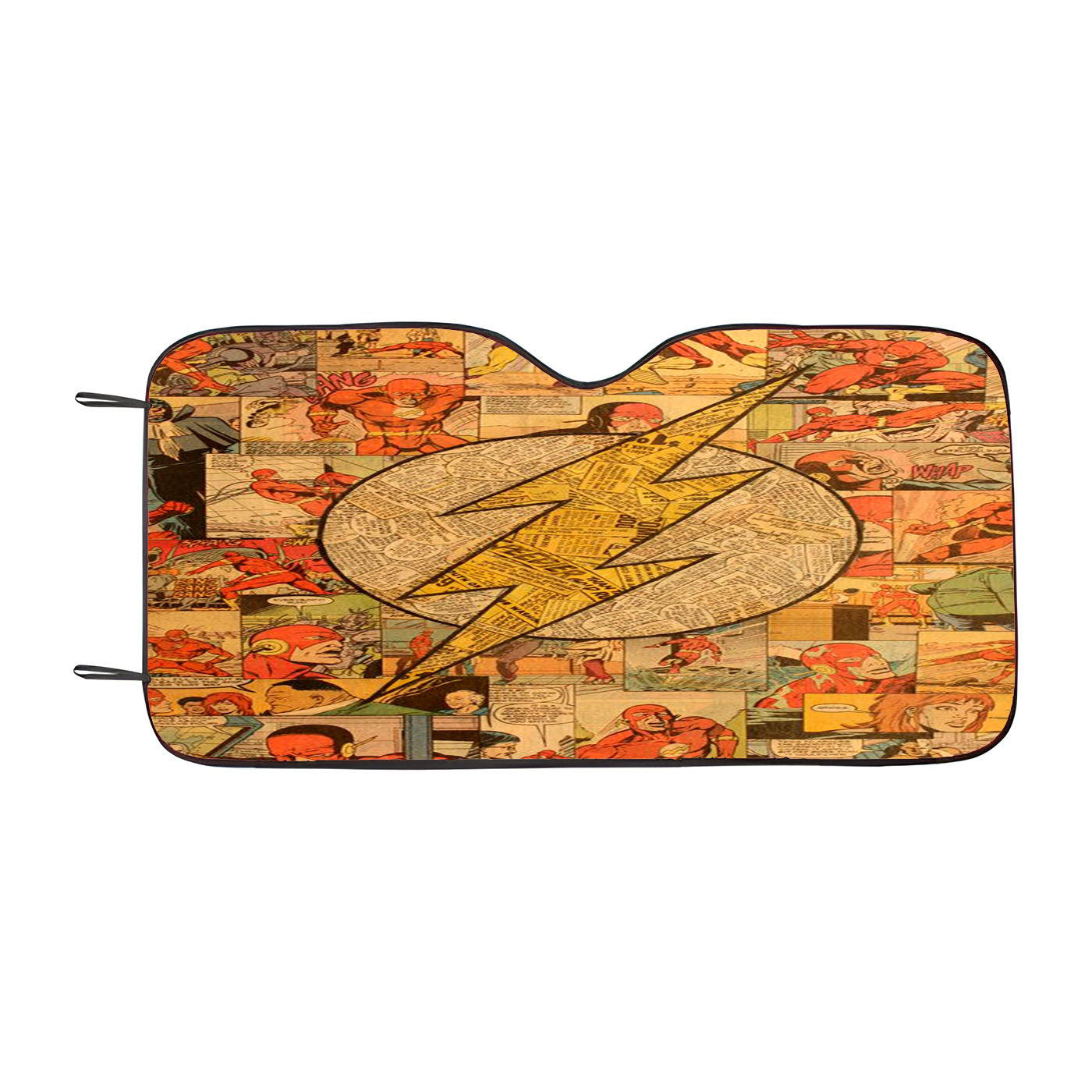 Classic The Flash Comic Collage Car Auto Sun Shade Windshield Cover