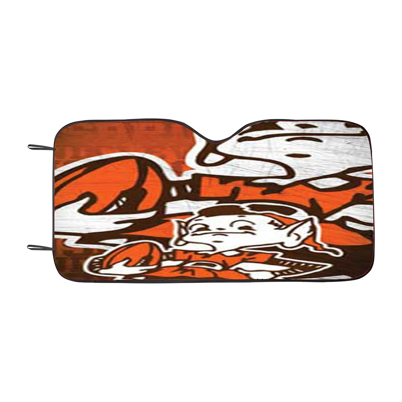 Cleveland Browns Vintage Overlap Car Auto Sun Shade Windshield Cover