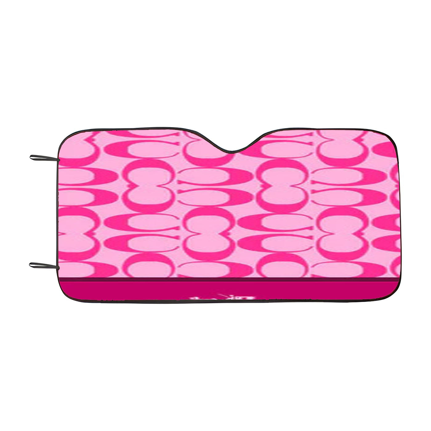 Coach New York Pink Pattern Car Auto Sun Shade Windshield Cover