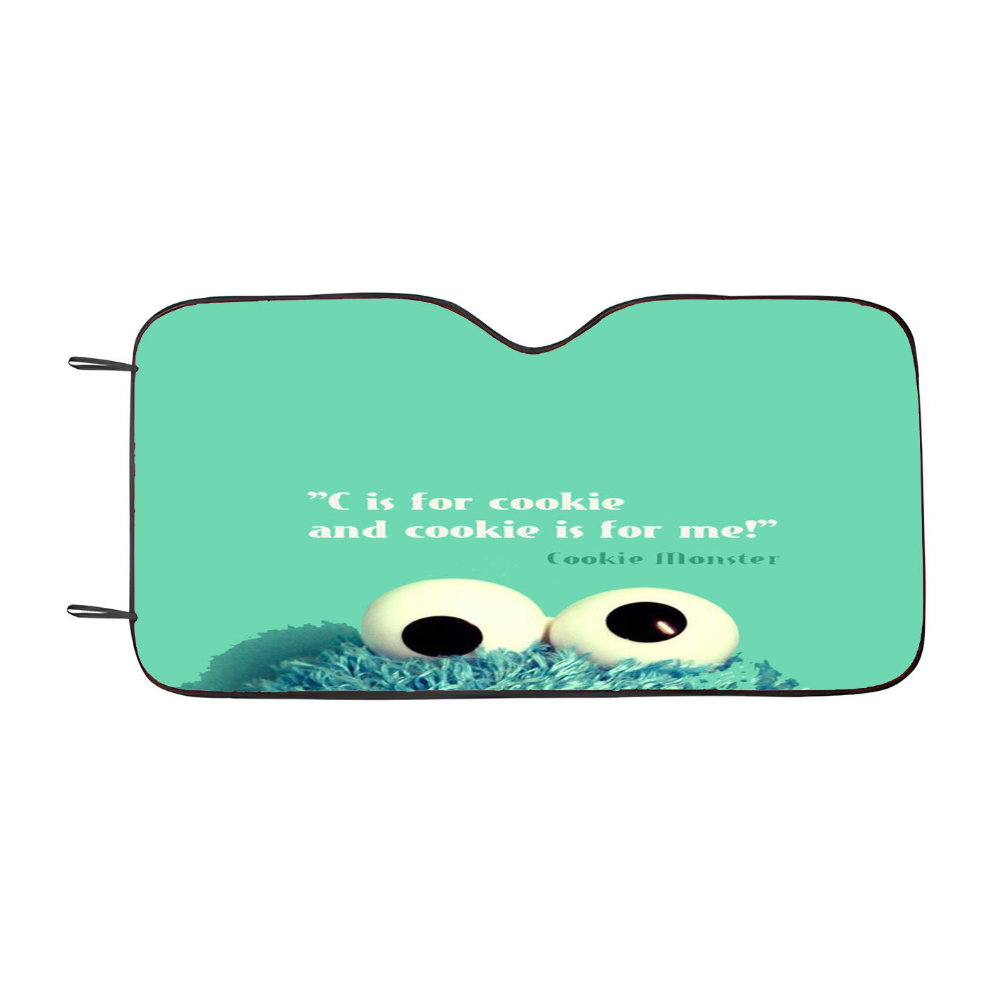 Cookie Monster Car Auto Sun Shade Windshield Cover