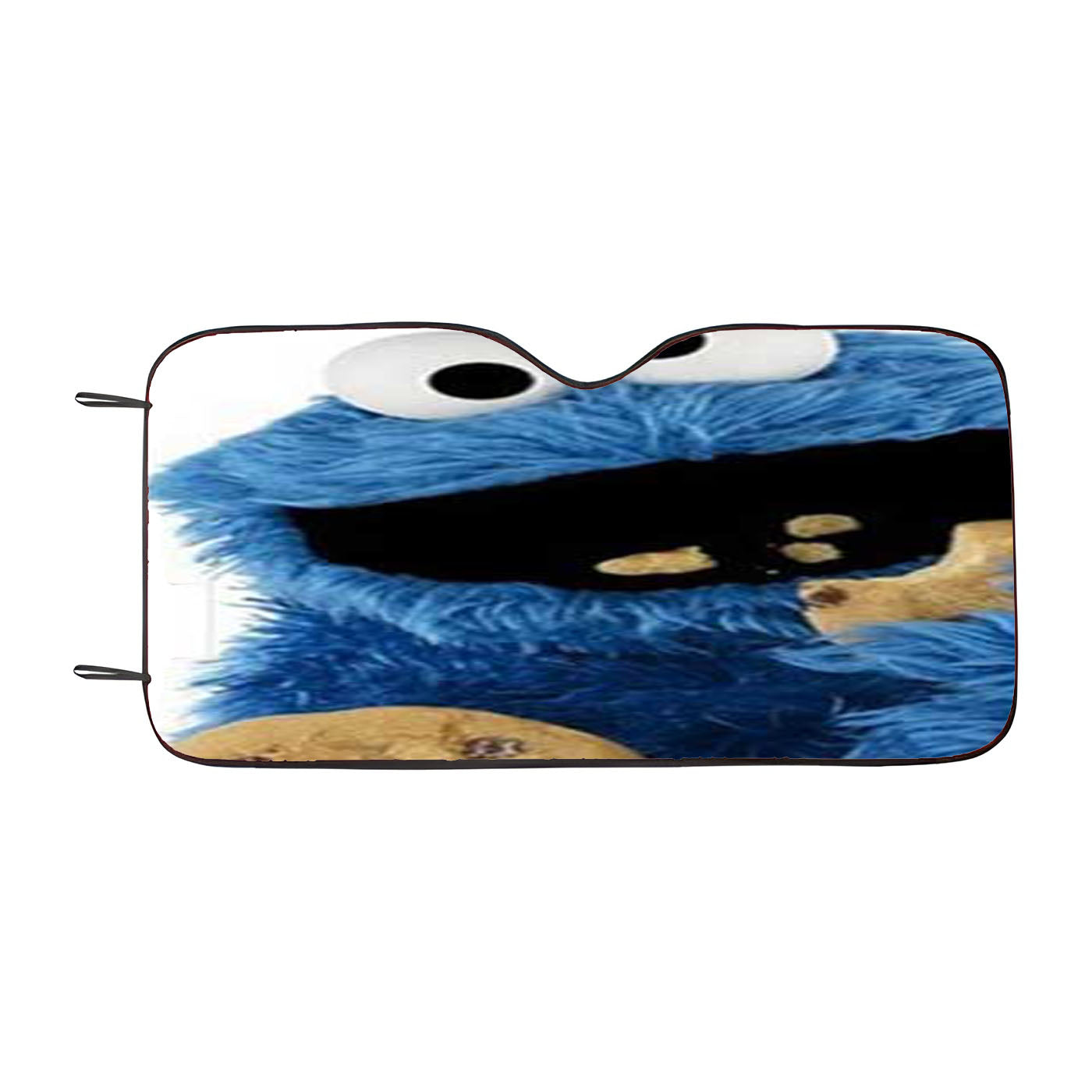Cookie Monster Eating Cookies Car Auto Sun Shade Windshield Cover