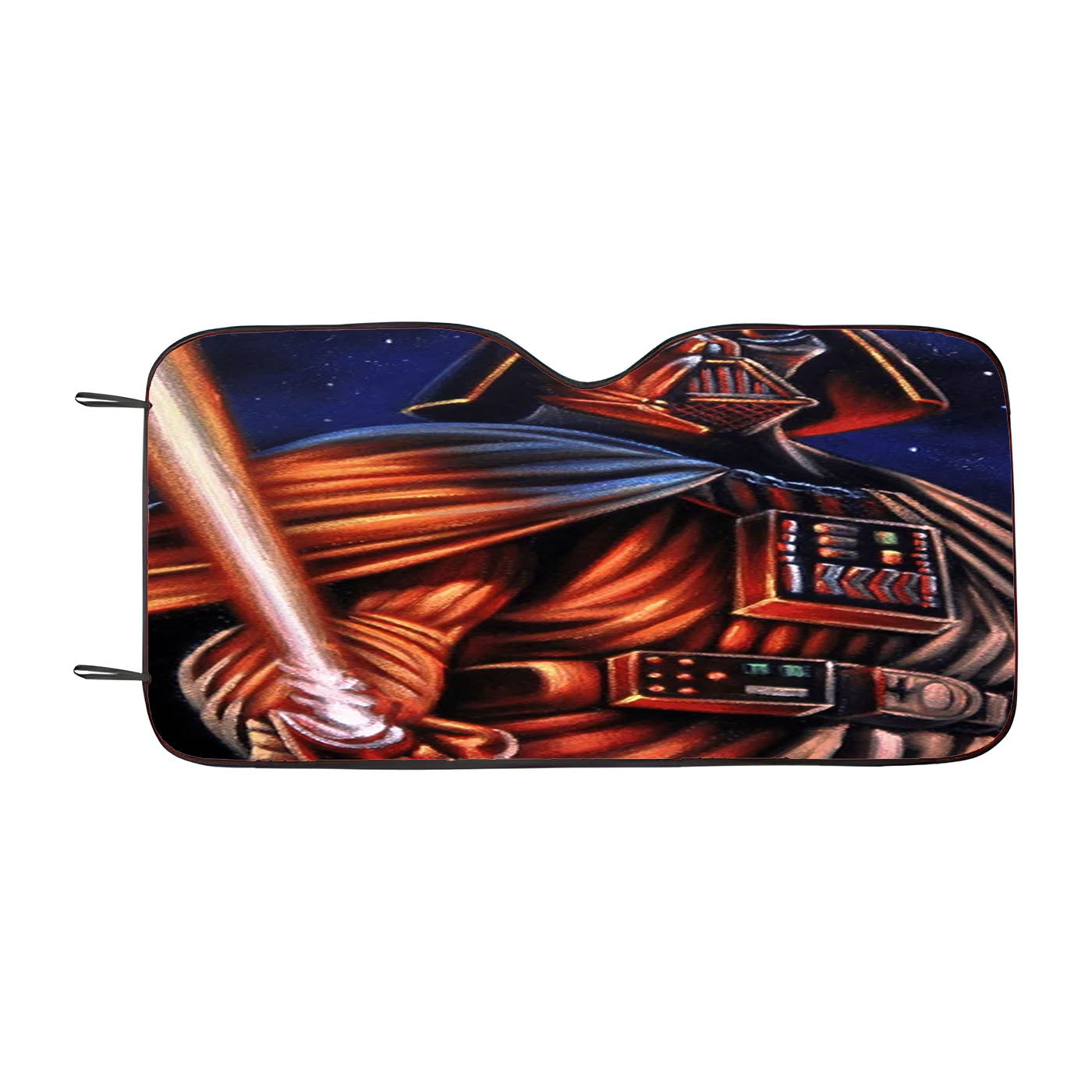 Darth Vader And Lightsaber Galaxy Wallpaper Car Auto Sun Shade Windshield Cover