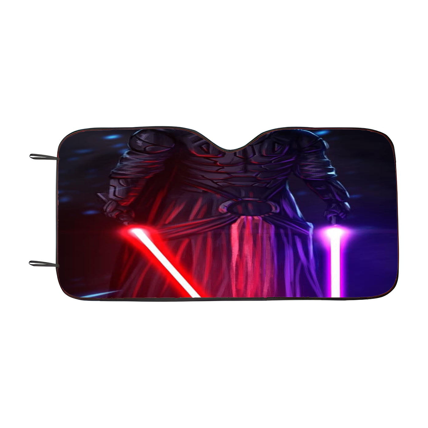 Darth Vader And Two Saber Car Auto Sun Shade Windshield Cover
