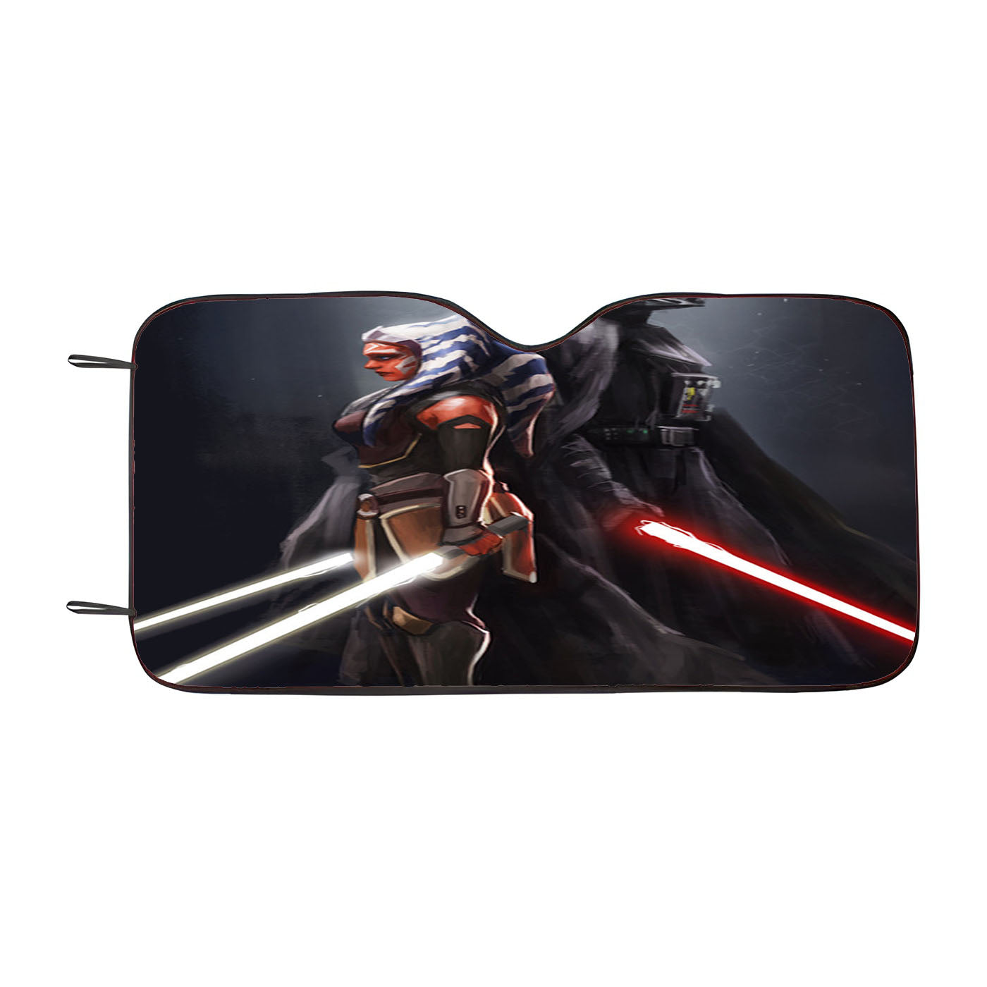 Darth Vader X Ahsoka Tano Car Auto Sun Shade Windshield Cover