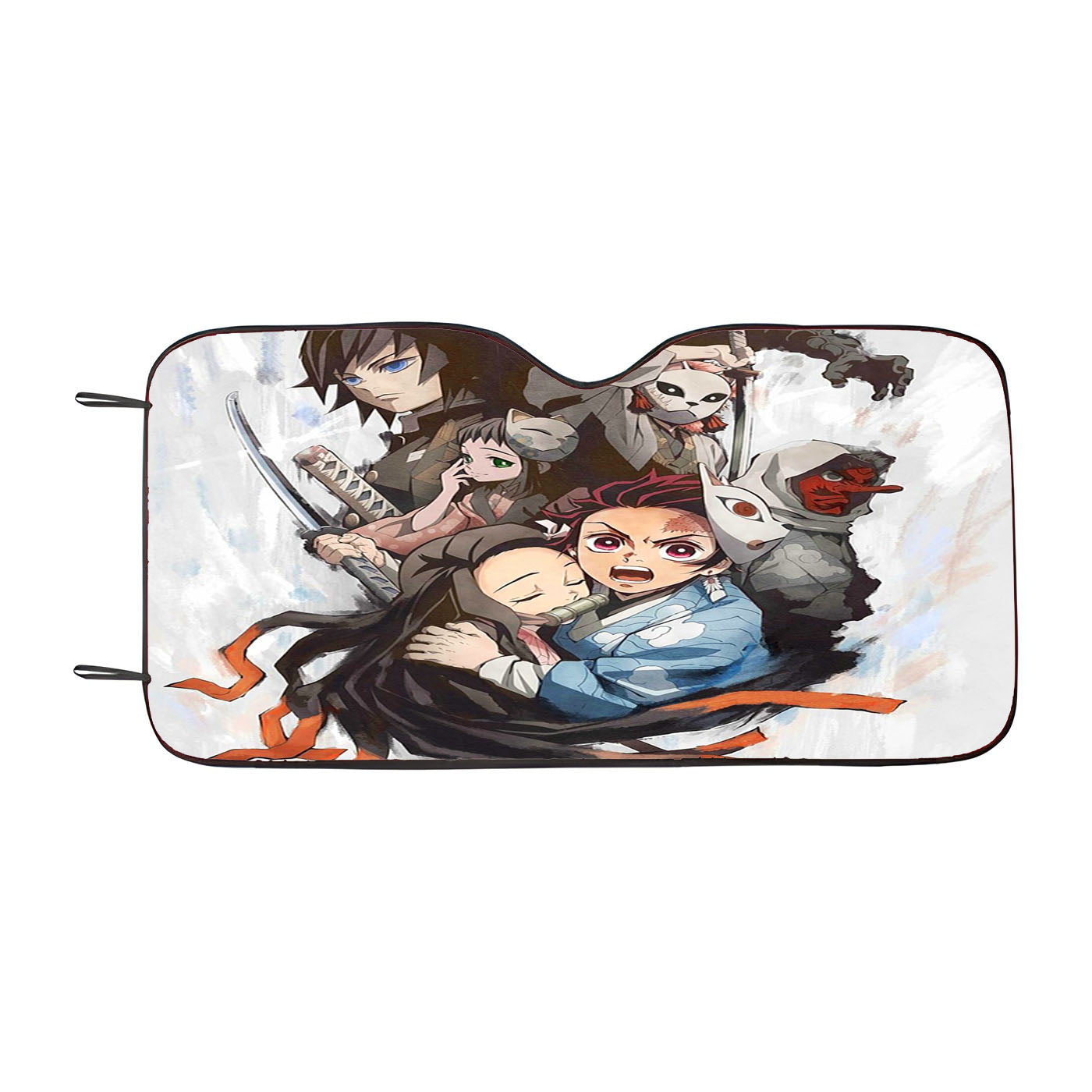 Demon Slayer Kimetsu No Yaiba Fanart Car Auto Sun Shade Windshield Cover