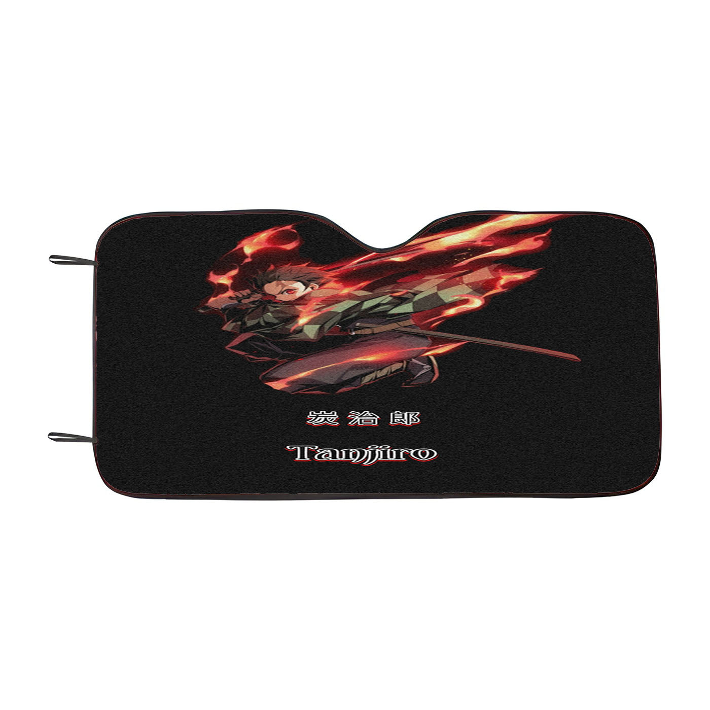 Demon Slayer Tanjiro Kamado Kimetsu No Yaiba Car Auto Sun Shade Windshield Cover