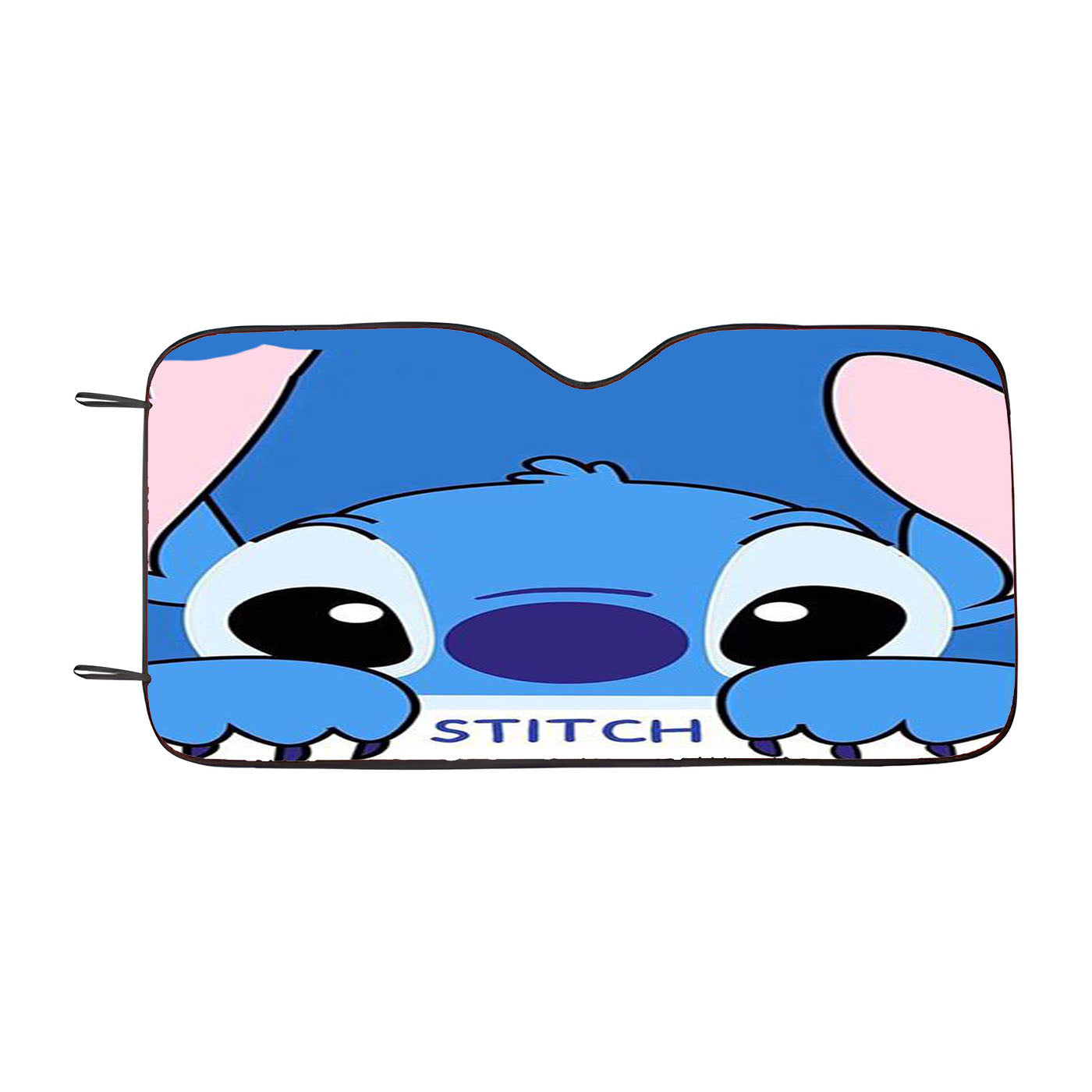 Disney Stitch Cartoon Simple Flat Car Auto Sun Shade Windshield Cover