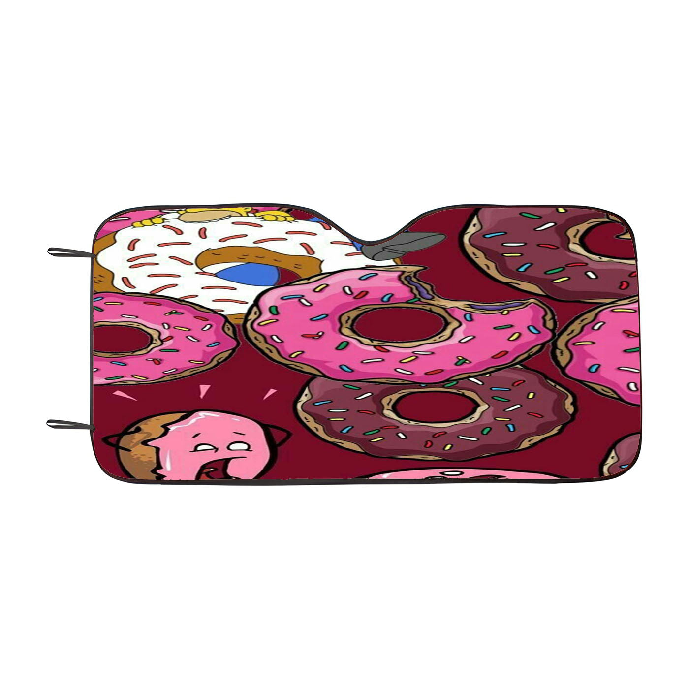 Donnut Simpsons Car Auto Sun Shade Windshield Cover