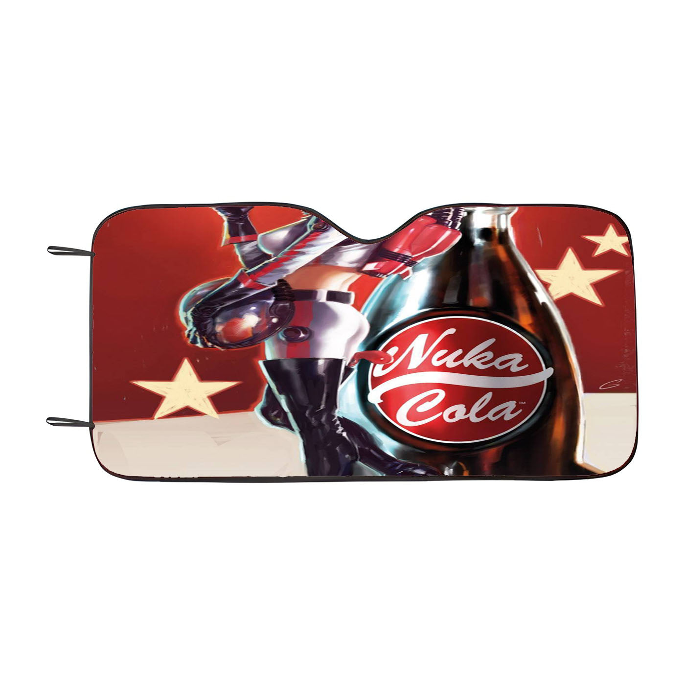 Fallout 4 Nuka Cola Mini Poster Car Auto Sun Shade Windshield Cover
