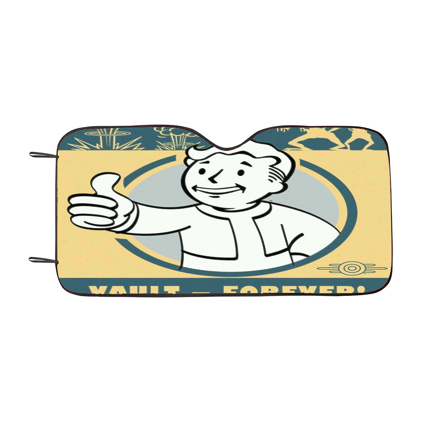Fallout Surface Never Vault Forever Car Auto Sun Shade Windshield Cover