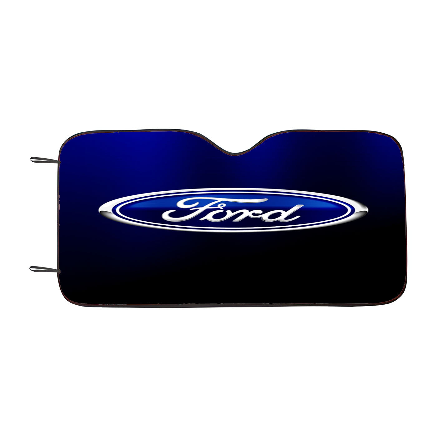 Ford Blue Black Logo Wallpaper Car Auto Sun Shade Windshield Cover