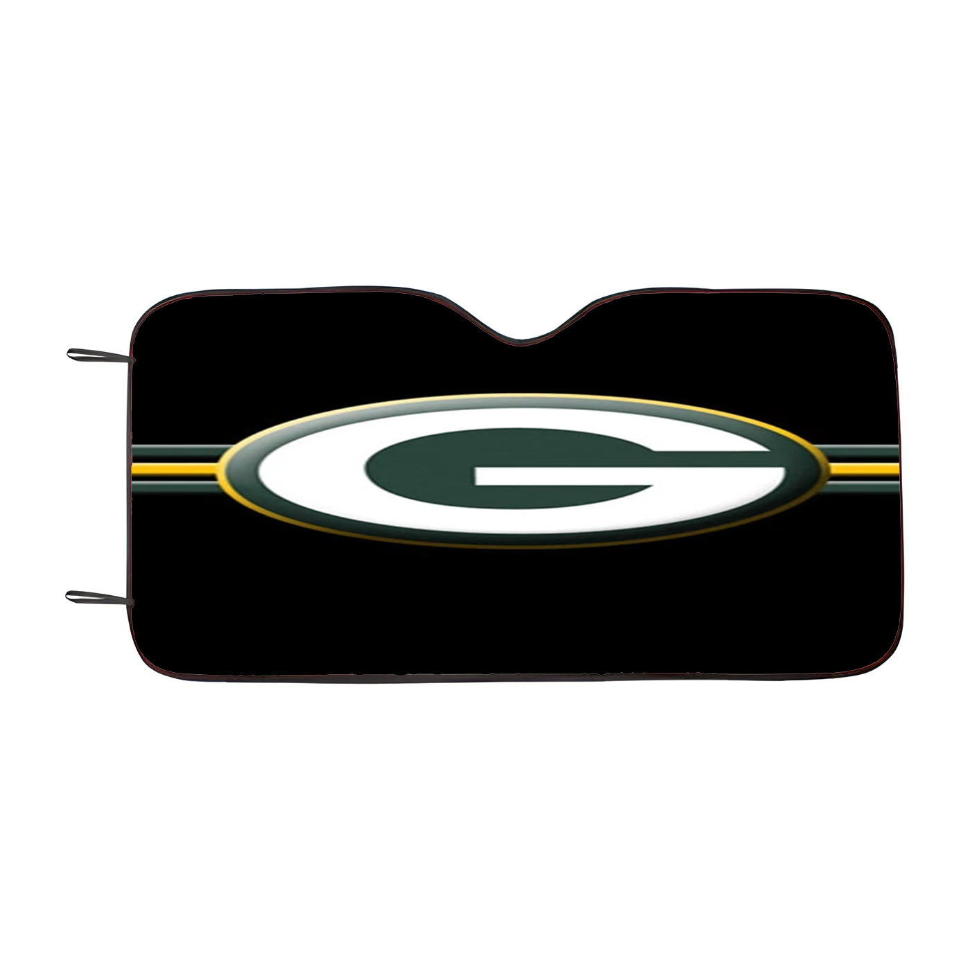 G For Green Bay Packers Black Wallpaper Logo Car Auto Sun Shade Windshield Cover