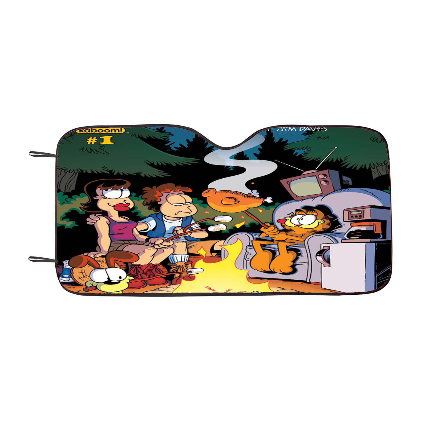 Garfield 2018 Vacation Time Blues Car Auto Sun Shade Windshield Cover