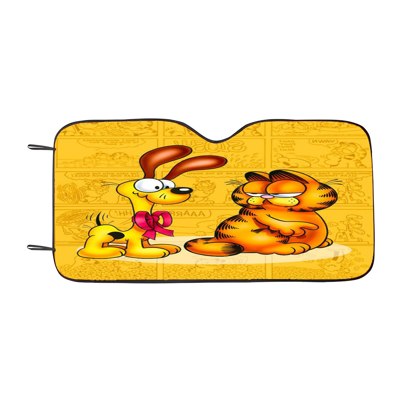 Garfield And Odie Yellow Comic Cartoon Car Auto Sun Shade Windshield Cover