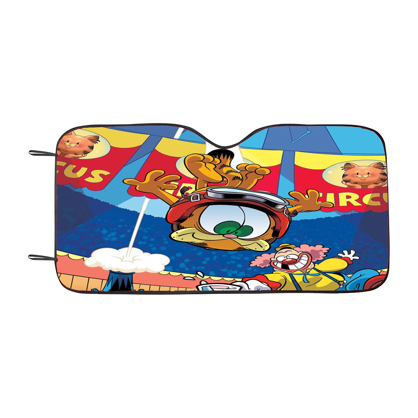Garfield Circus Car Auto Sun Shade Windshield Cover