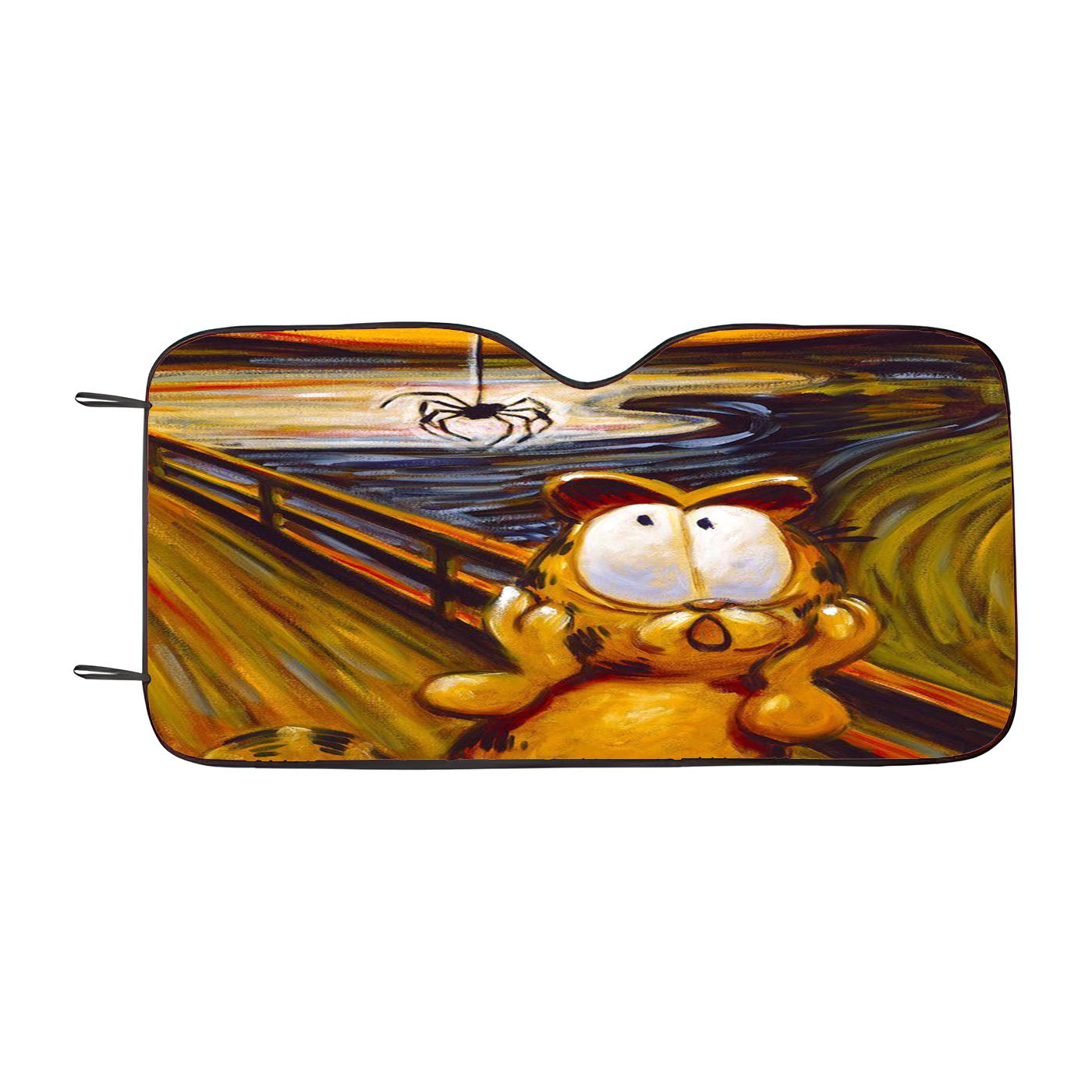 Garfield Of The Scream Car Auto Sun Shade Windshield Cover