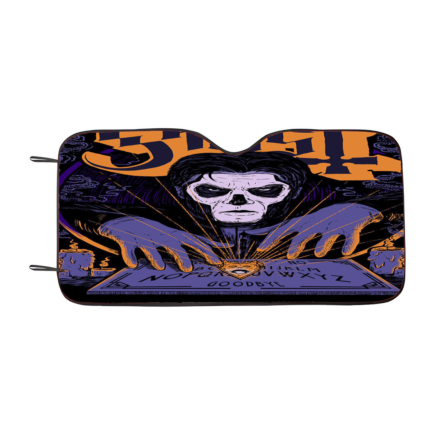 Ghost Band Illustration Of Dark Car Auto Sun Shade Windshield Cover