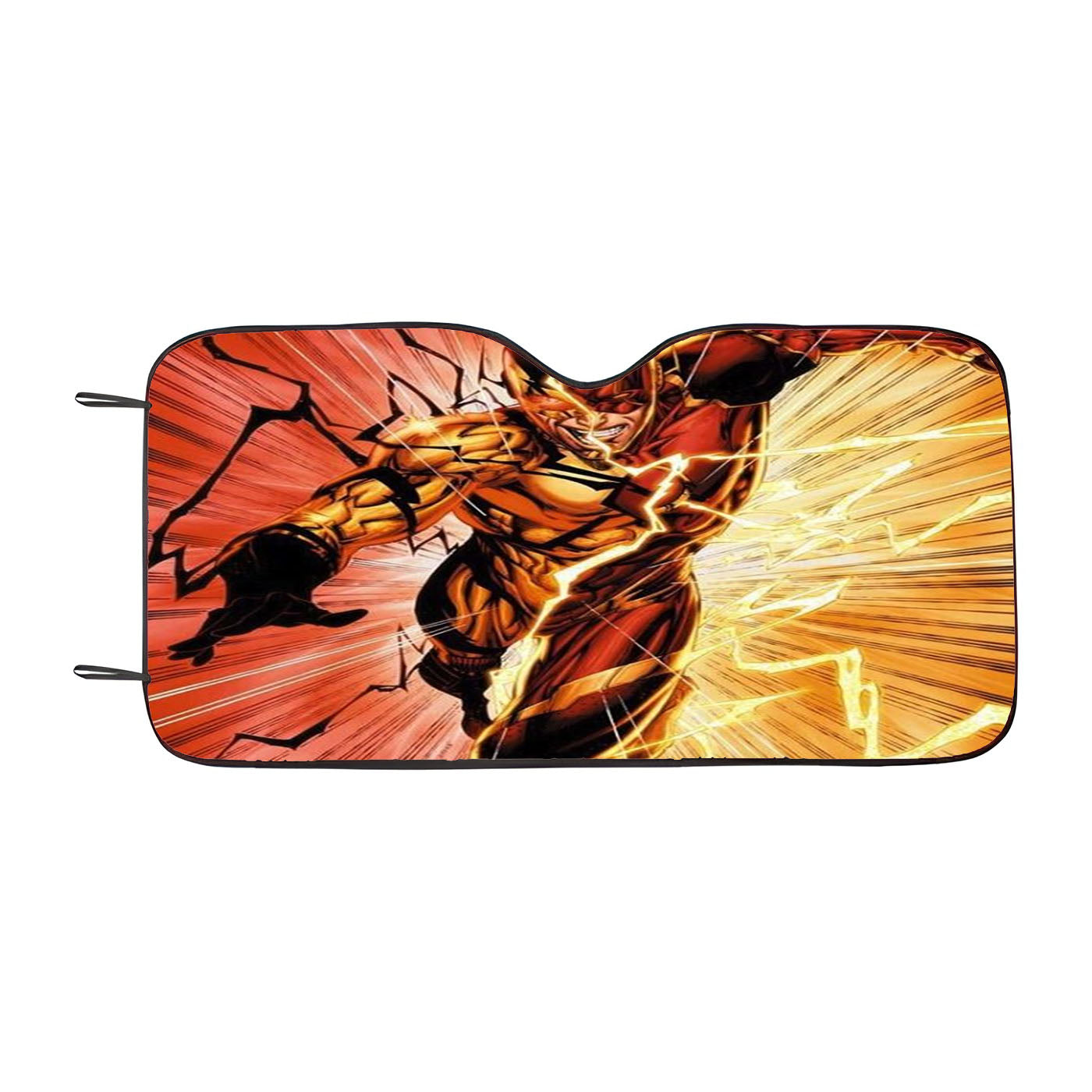 Gold And Red The Flash Car Auto Sun Shade Windshield Cover