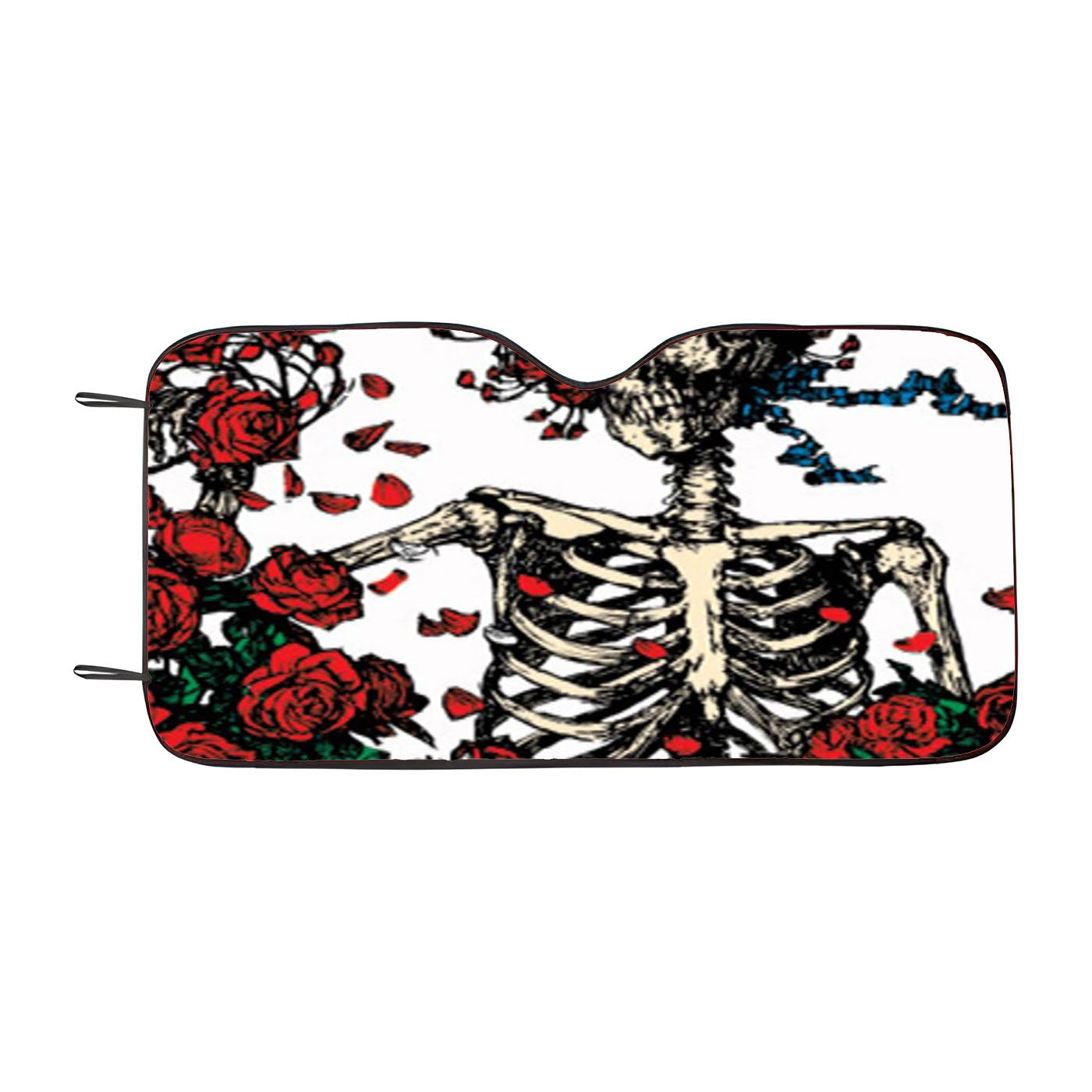 Grateful Dead Bones And Roses Car Auto Sun Shade Windshield Cover