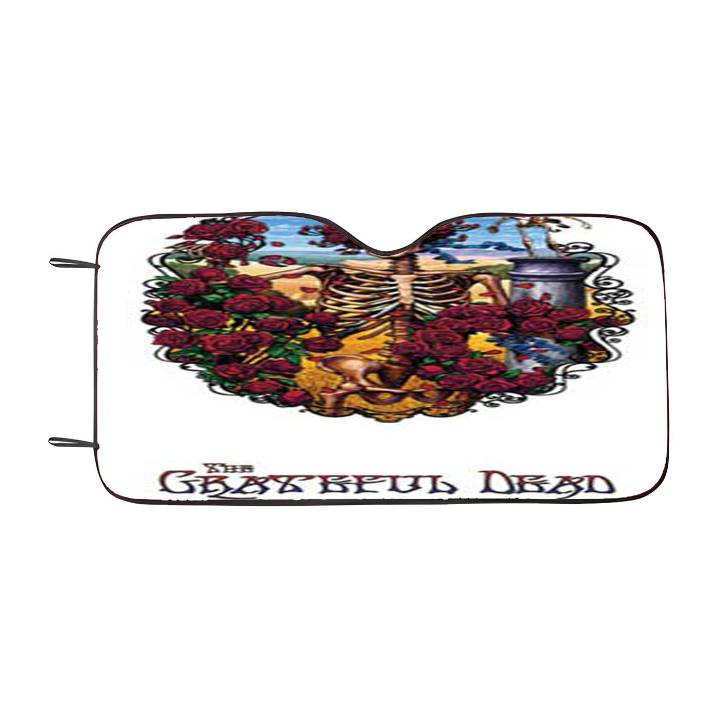 Grateful Dead Elaborate Frame Skeleton Car Auto Sun Shade Windshield Cover