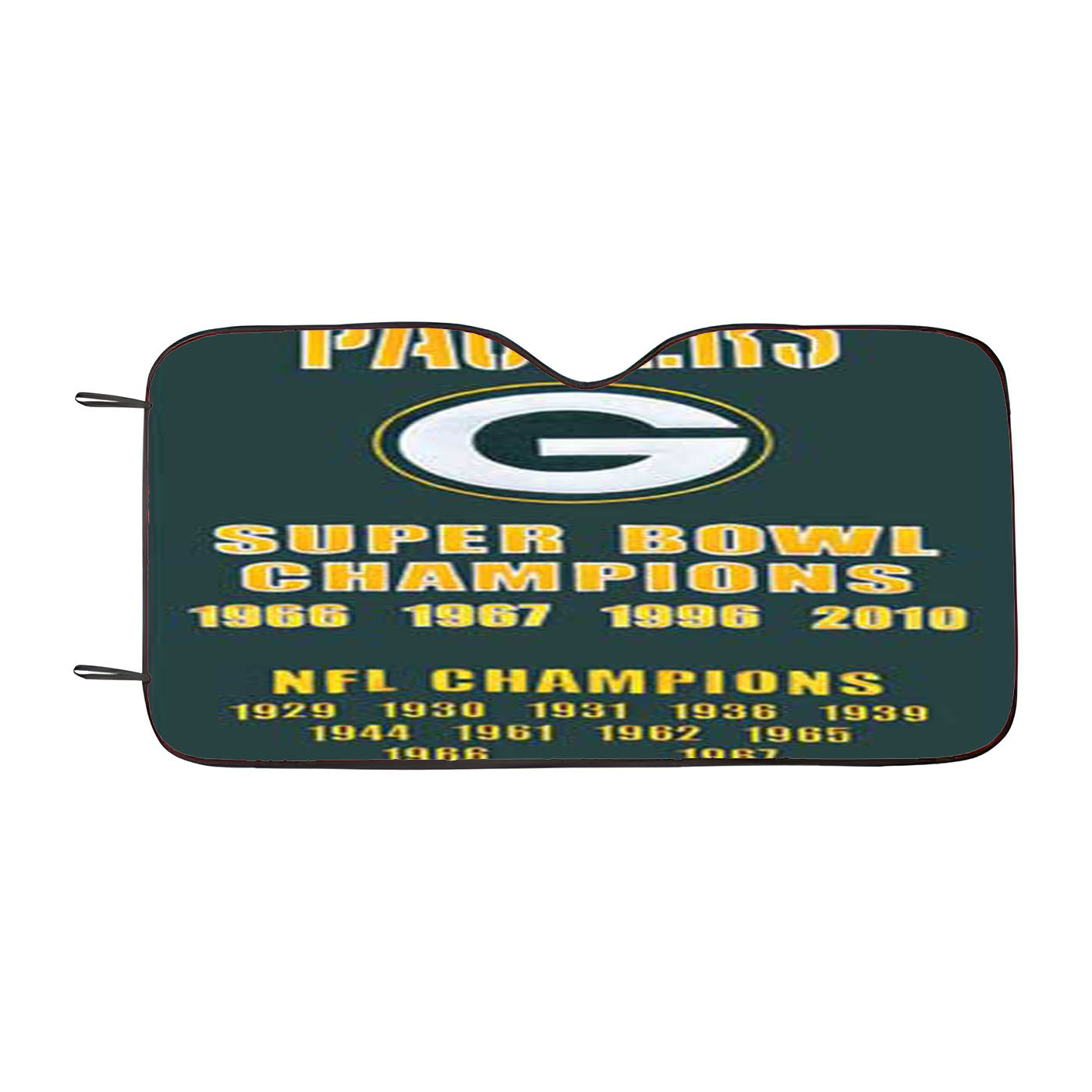 Green Bay Packers Championship Banner Car Auto Sun Shade Windshield Cover