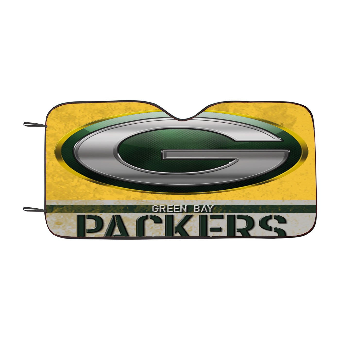 Green Bay Packers Emblem Logo Yellow Car Auto Sun Shade Windshield Cover