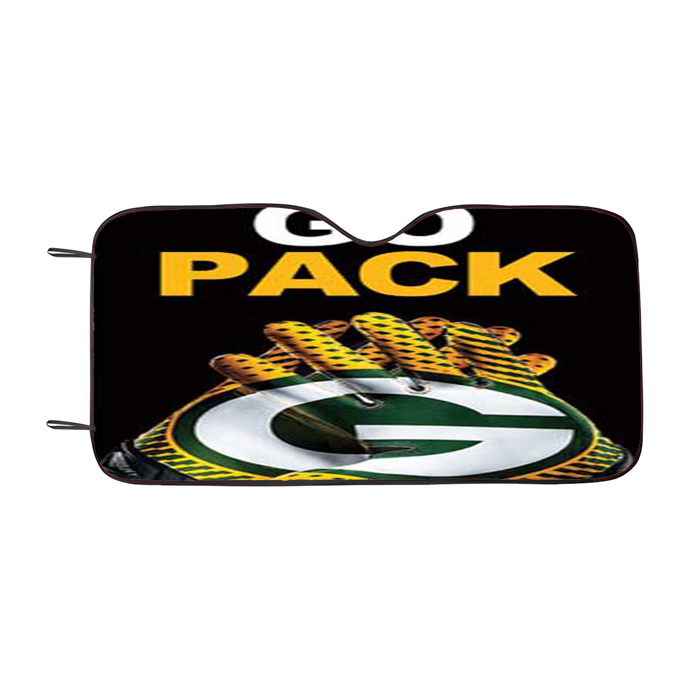 Green Bay Packers Go Pack Car Auto Sun Shade Windshield Cover