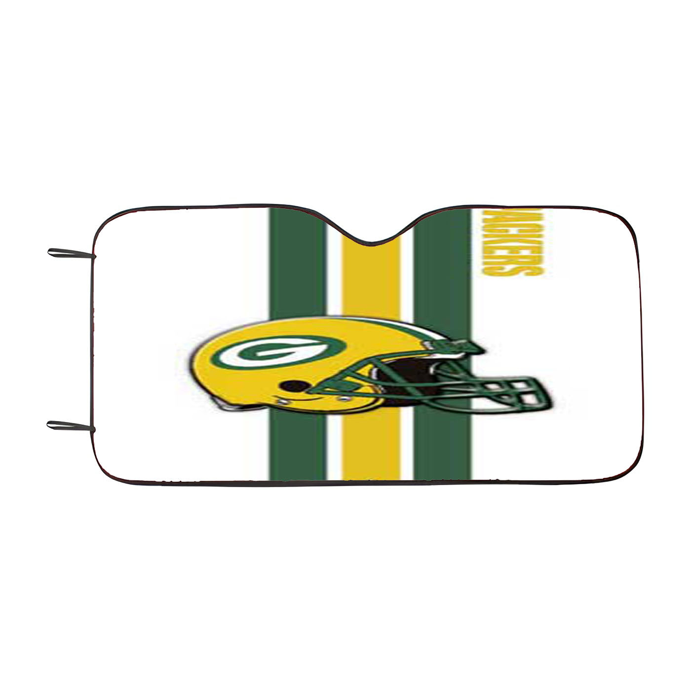 Green Bay Packers Middle Stripe Car Auto Sun Shade Windshield Cover