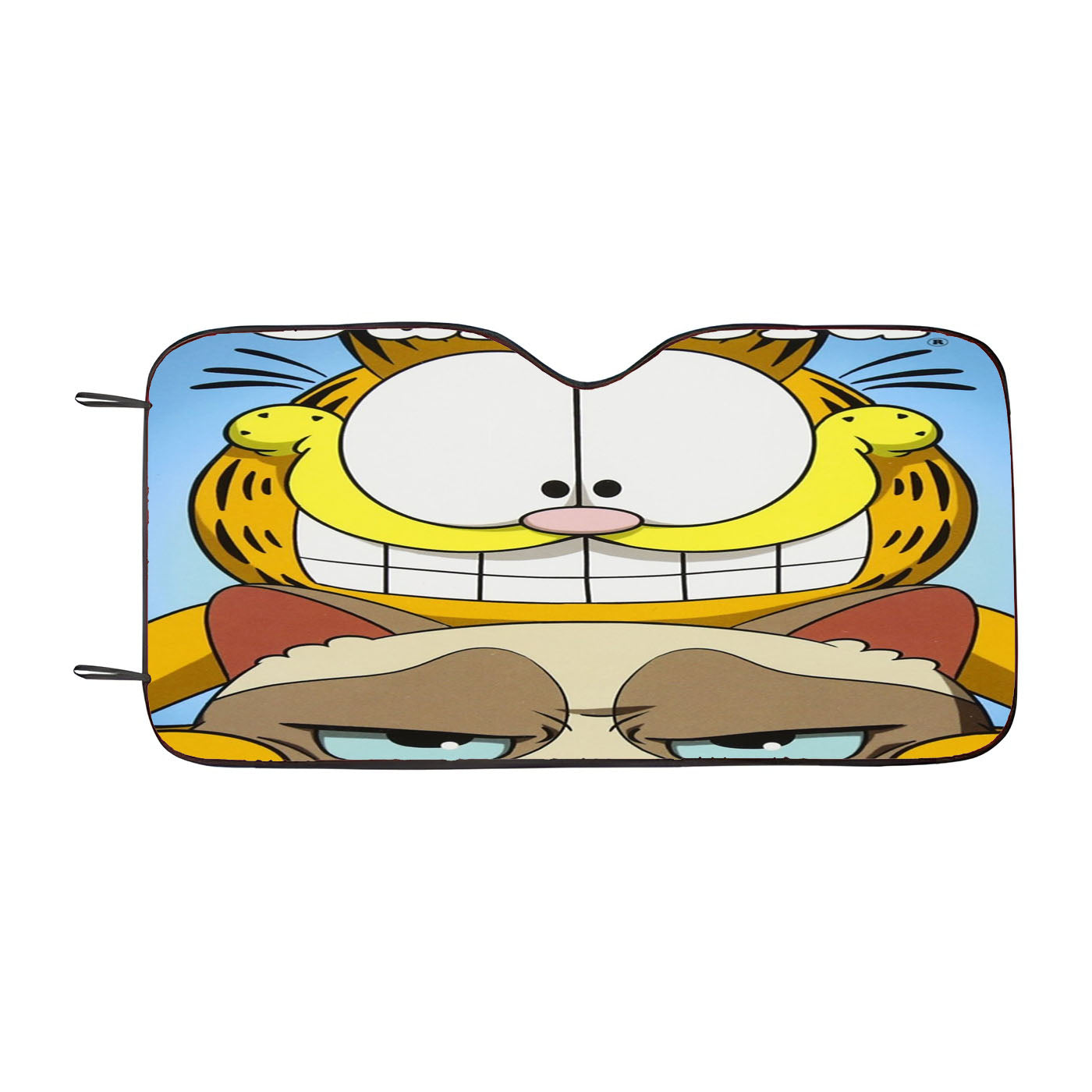 Grumpy Cat And Garfield Car Auto Sun Shade Windshield Cover