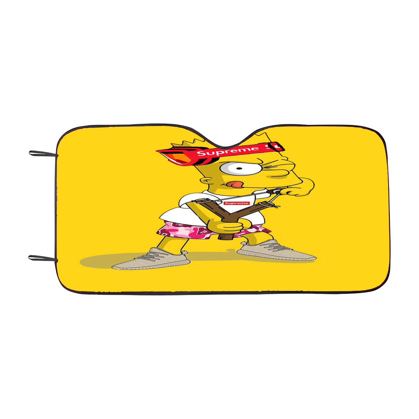 Hypebeast Bart Simpson Yellow Car Auto Sun Shade Windshield Cover