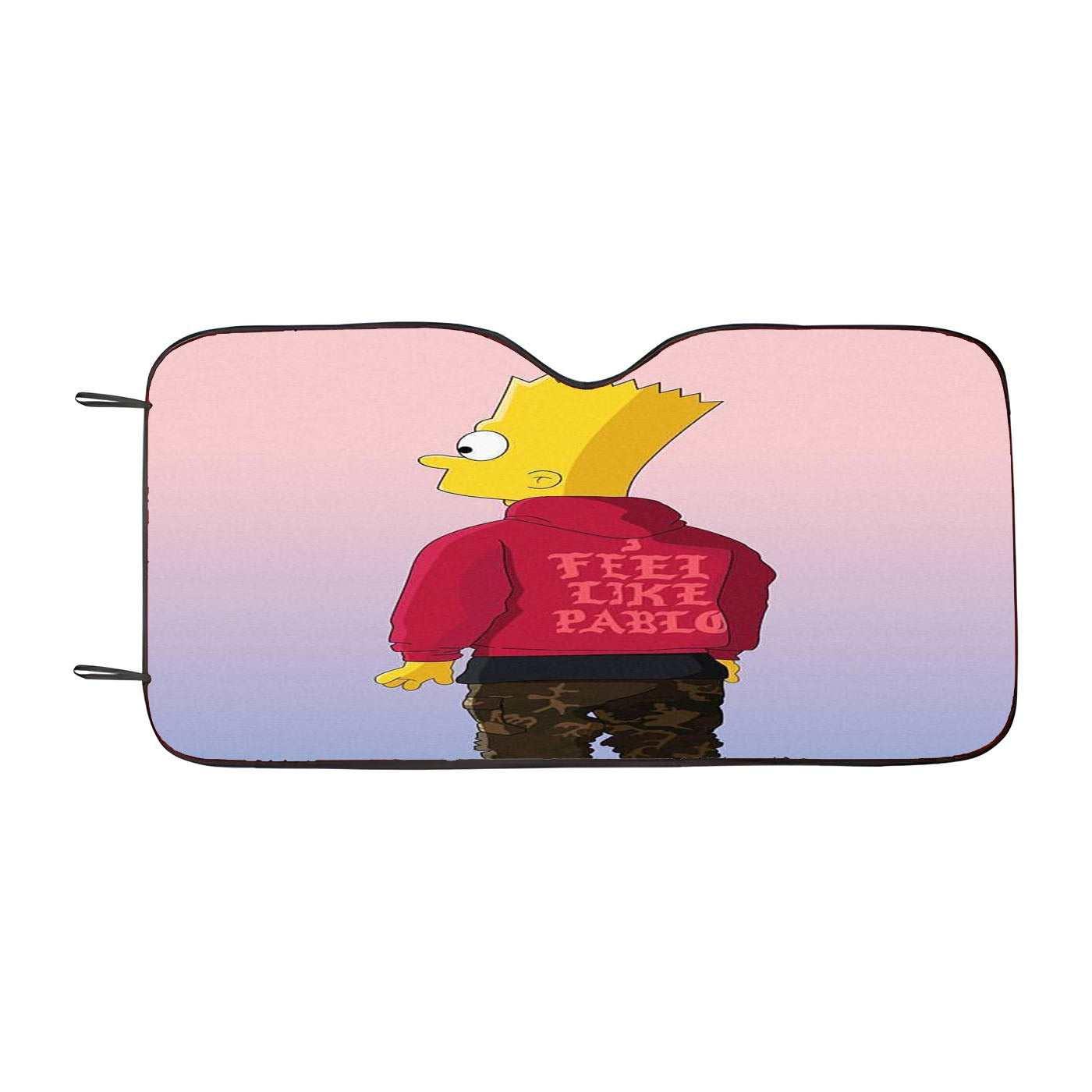 I Feel Like Pablo Bart Simpson Car Auto Sun Shade Windshield Cover