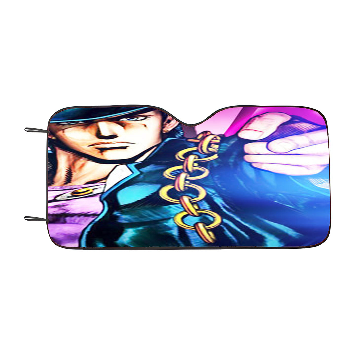 Jojo Bizarre Adventure Glowing Car Auto Sun Shade Windshield Cover