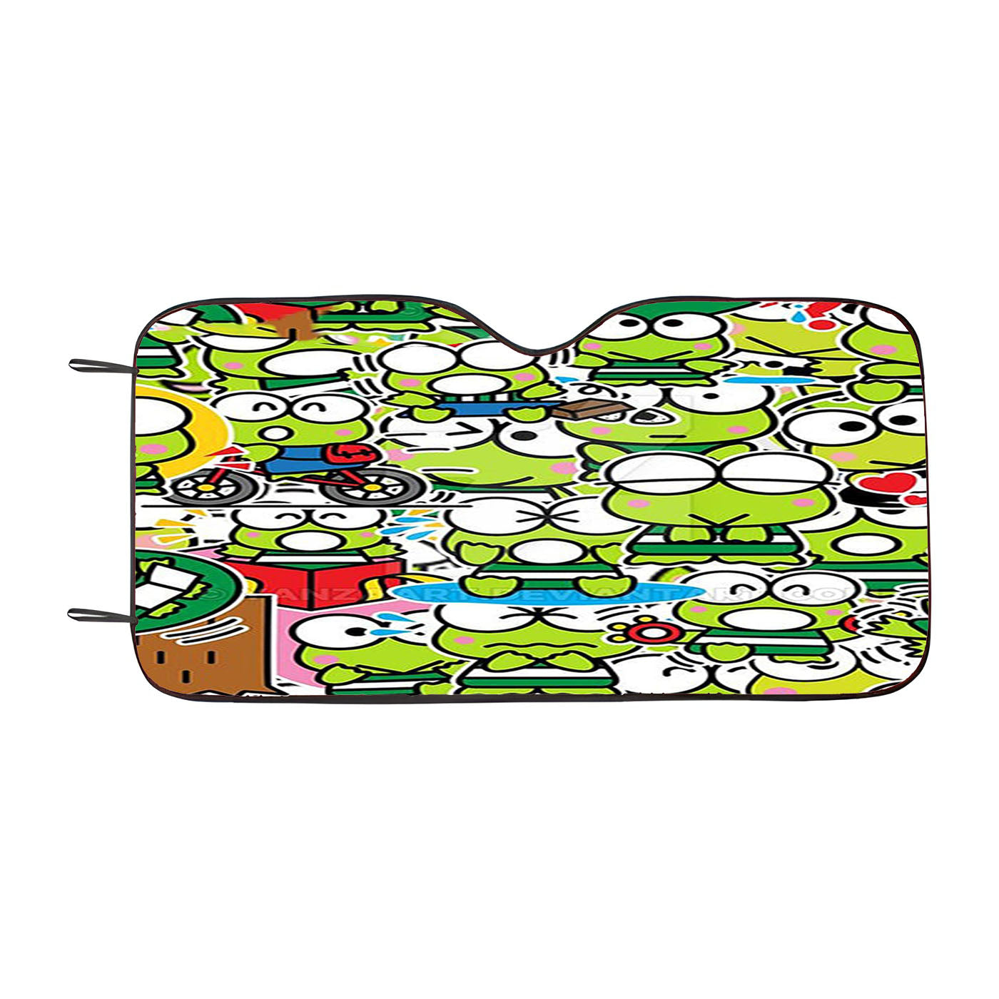 Keroppi Collage Car Auto Sun Shade Windshield Cover