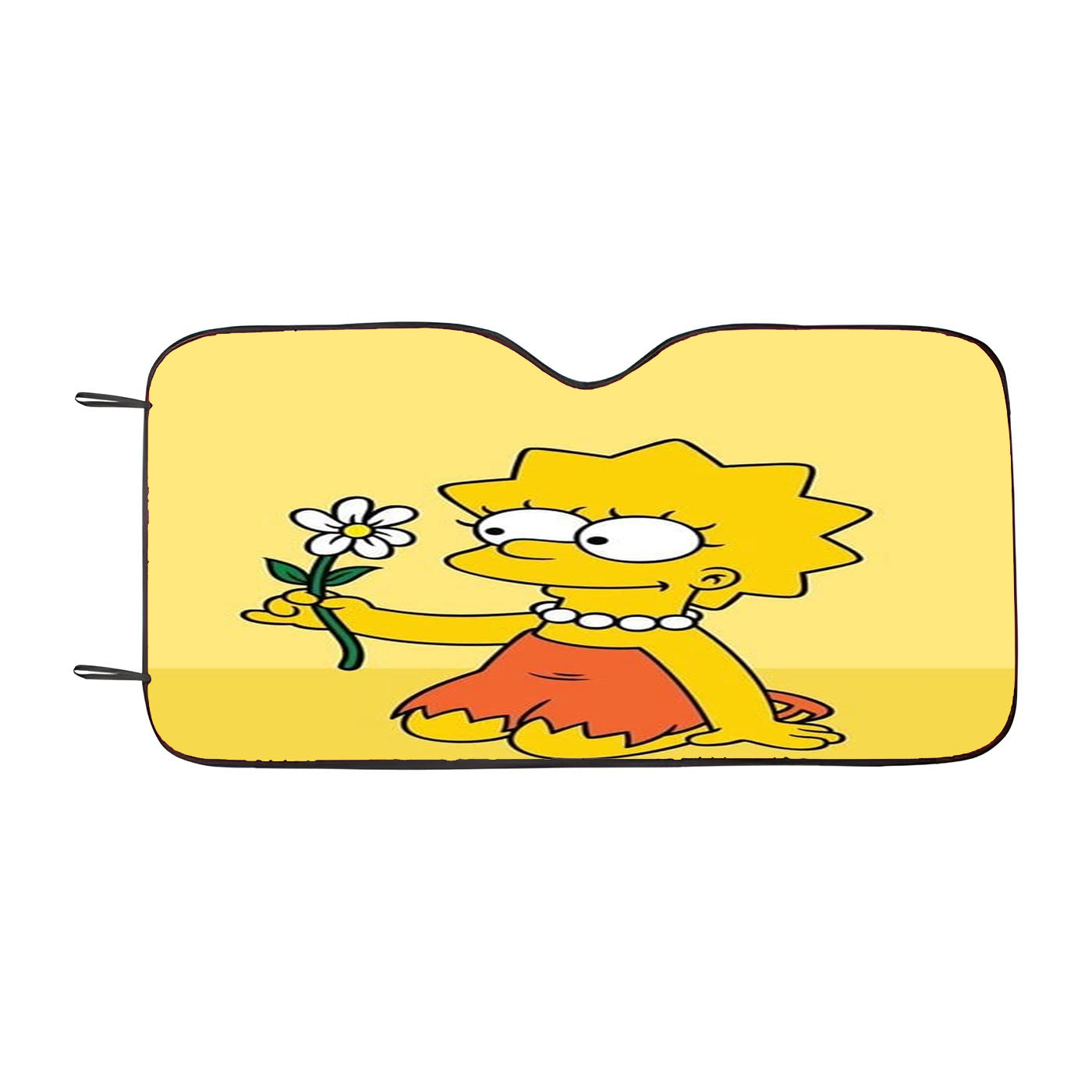 Lisa Simpson And Flower Car Auto Sun Shade Windshield Cover