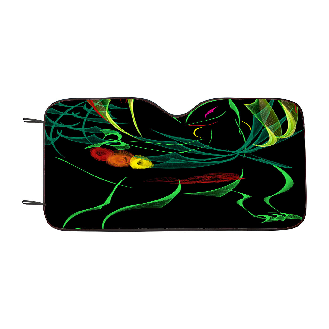 Mega Sceptile Pokemon Line Art On Black Car Auto Sun Shade Windshield Cover
