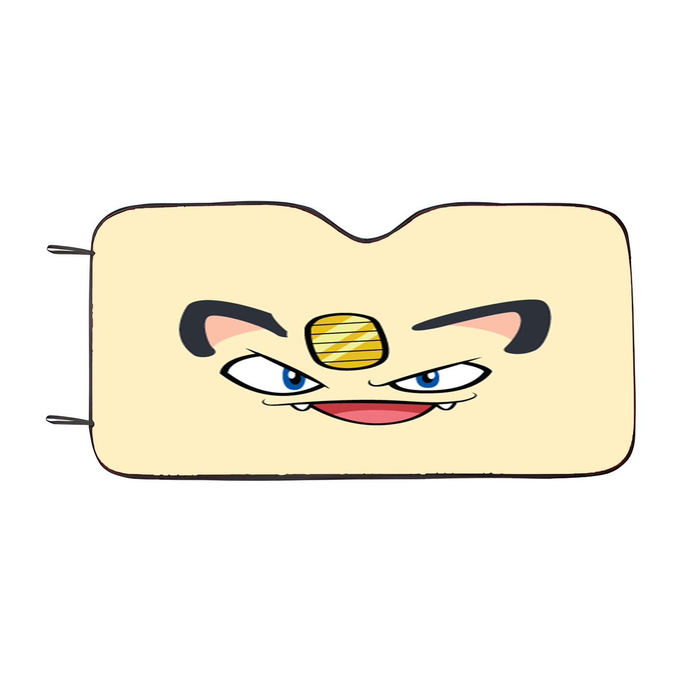 Meowth Pokemon Car Auto Sun Shade Windshield Cover