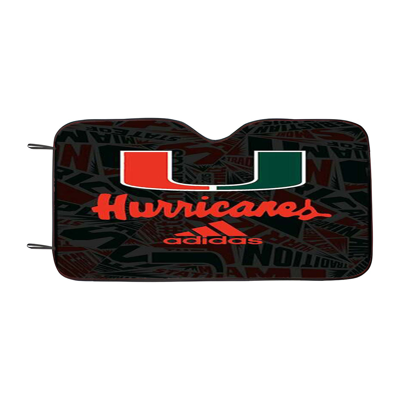 Miami Hurricanes Um Adidas Car Auto Sun Shade Windshield Cover