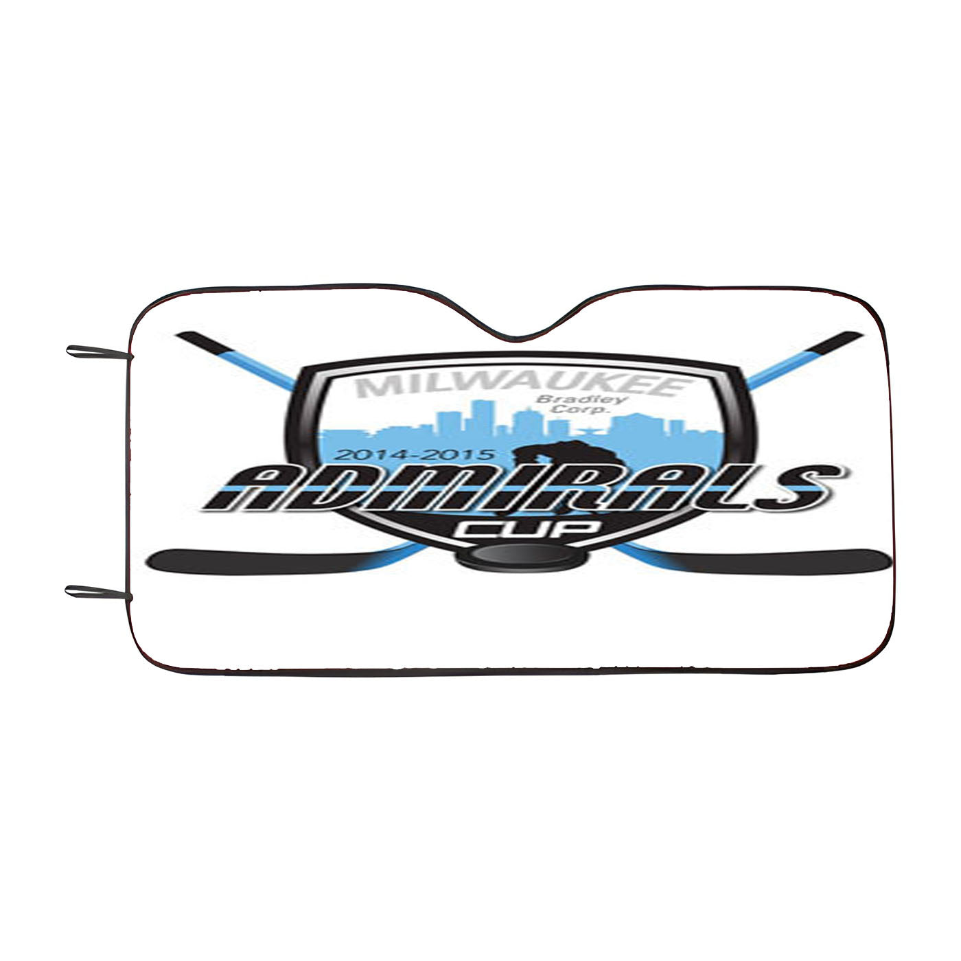 Milwaukee Admirals Hockey Logo Car Auto Sun Shade Windshield Cover