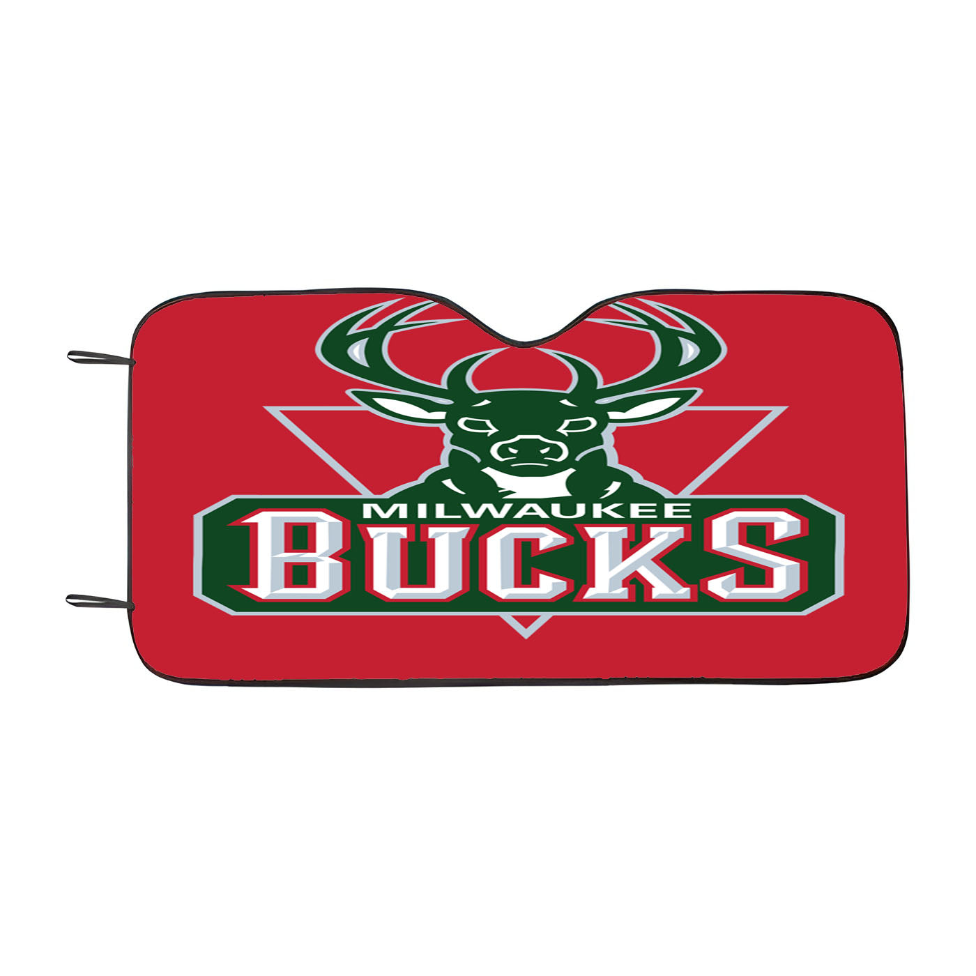 Milwaukee Bucks Red Logo Car Auto Sun Shade Windshield Cover