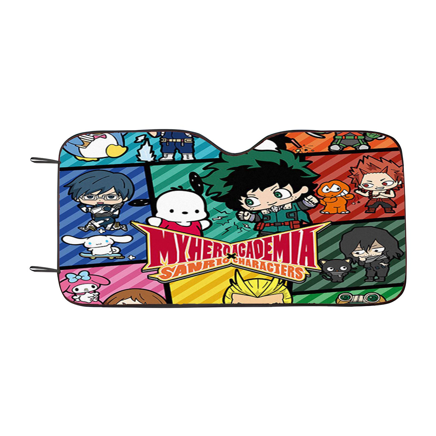 My Hero Academia X Cute Pokemon Car Auto Sun Shade Windshield Cover