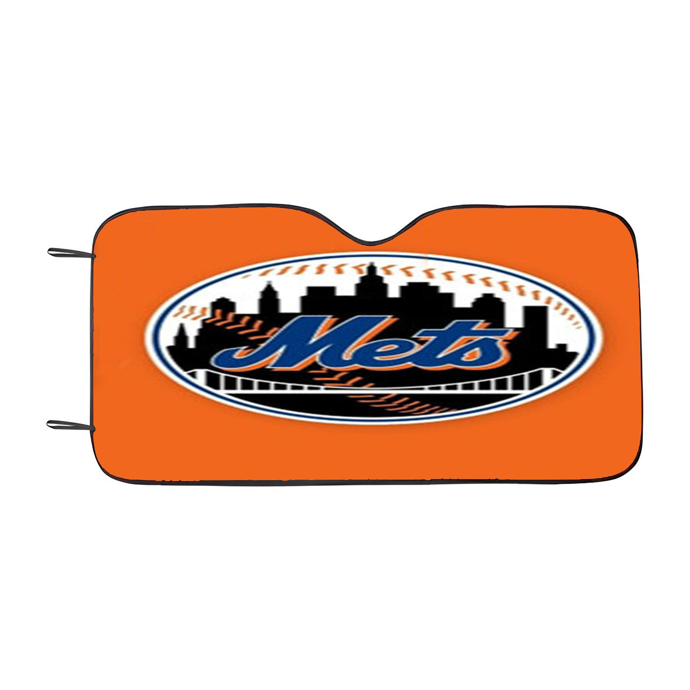 New York Mets Ball Logo Car Auto Sun Shade Windshield Cover