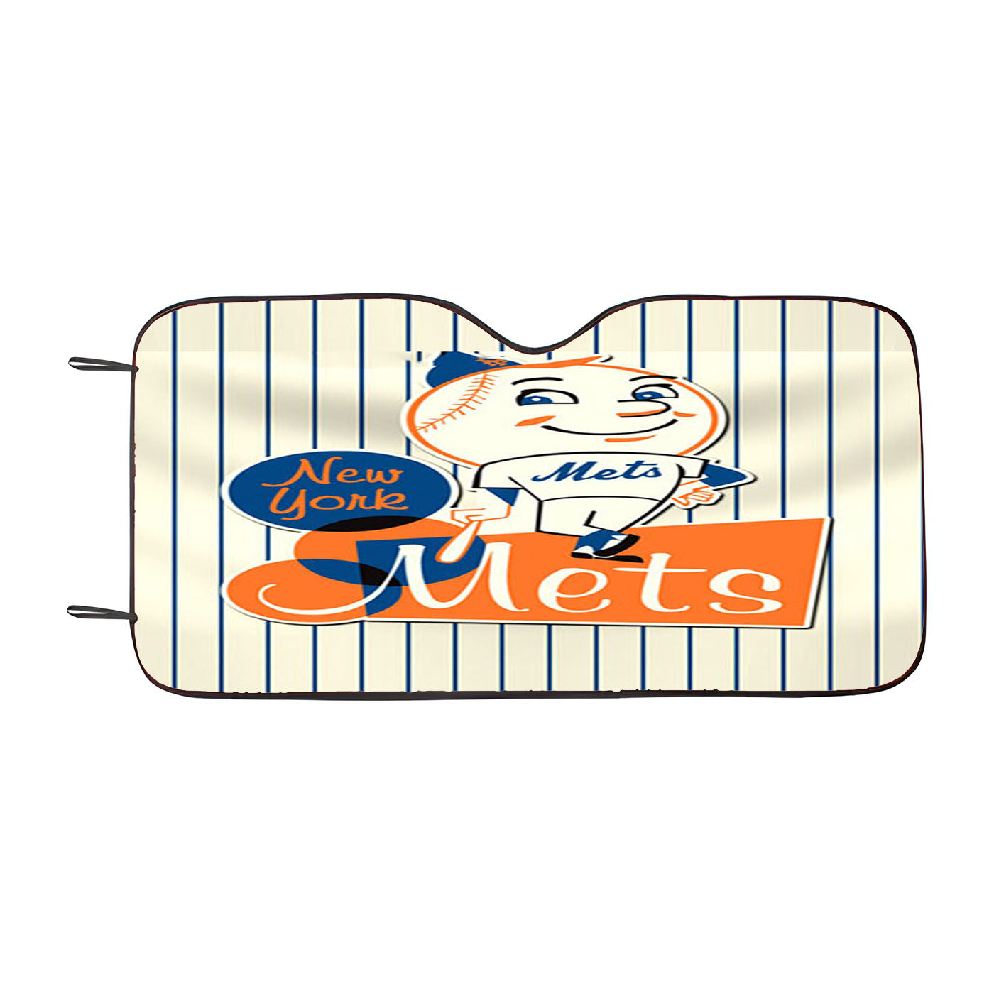 New York Mets Logo Baseball 2 Car Auto Sun Shade Windshield Cover