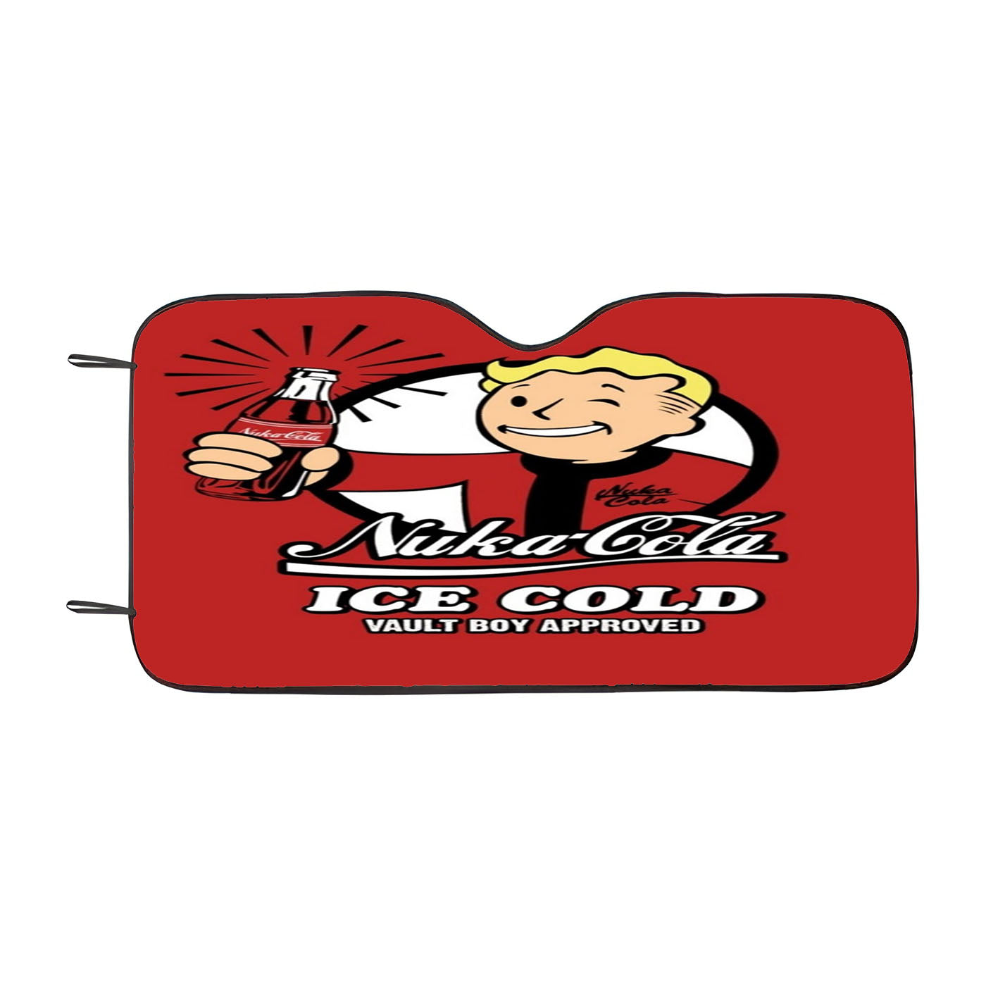 Nuka Cola Ice Cold Vault Boy Approved Fallout Car Auto Sun Shade Windshield Cover