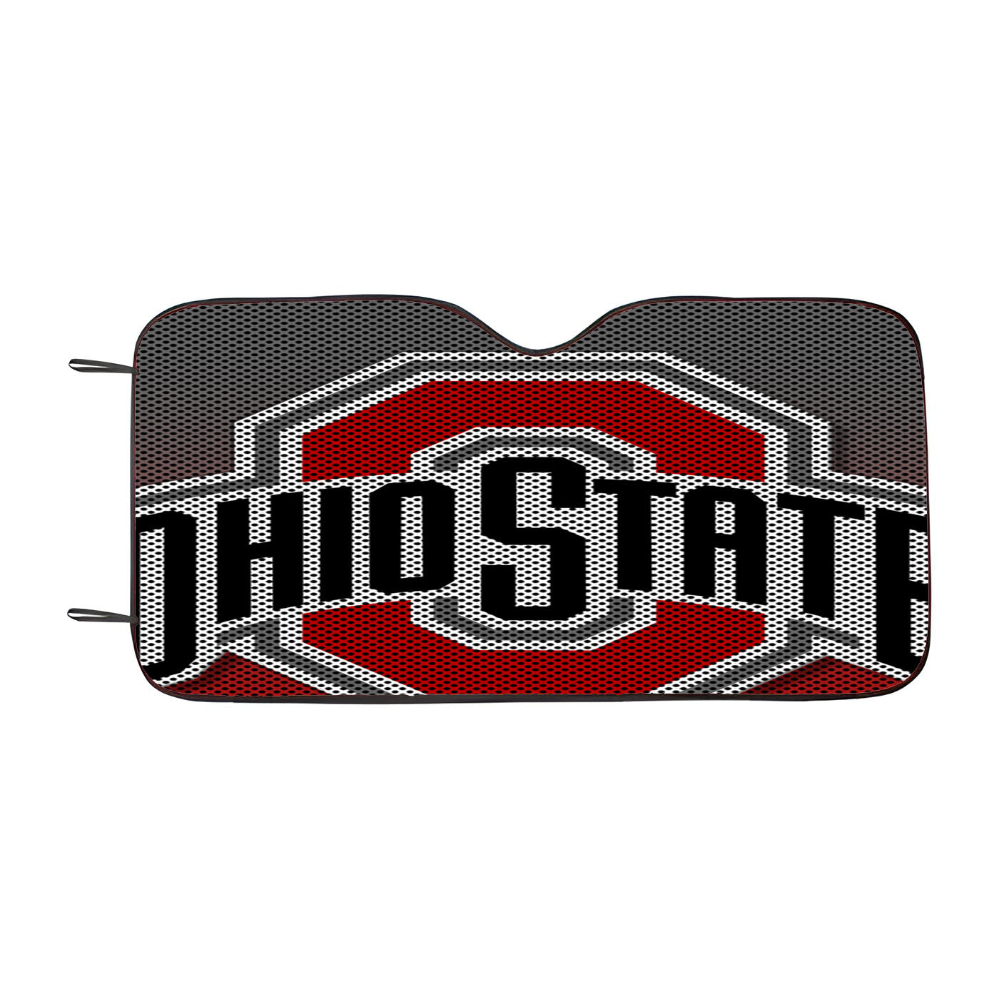 Ohio State Buckeyes Carbon Fiber Logo Car Auto Sun Shade Windshield Cover