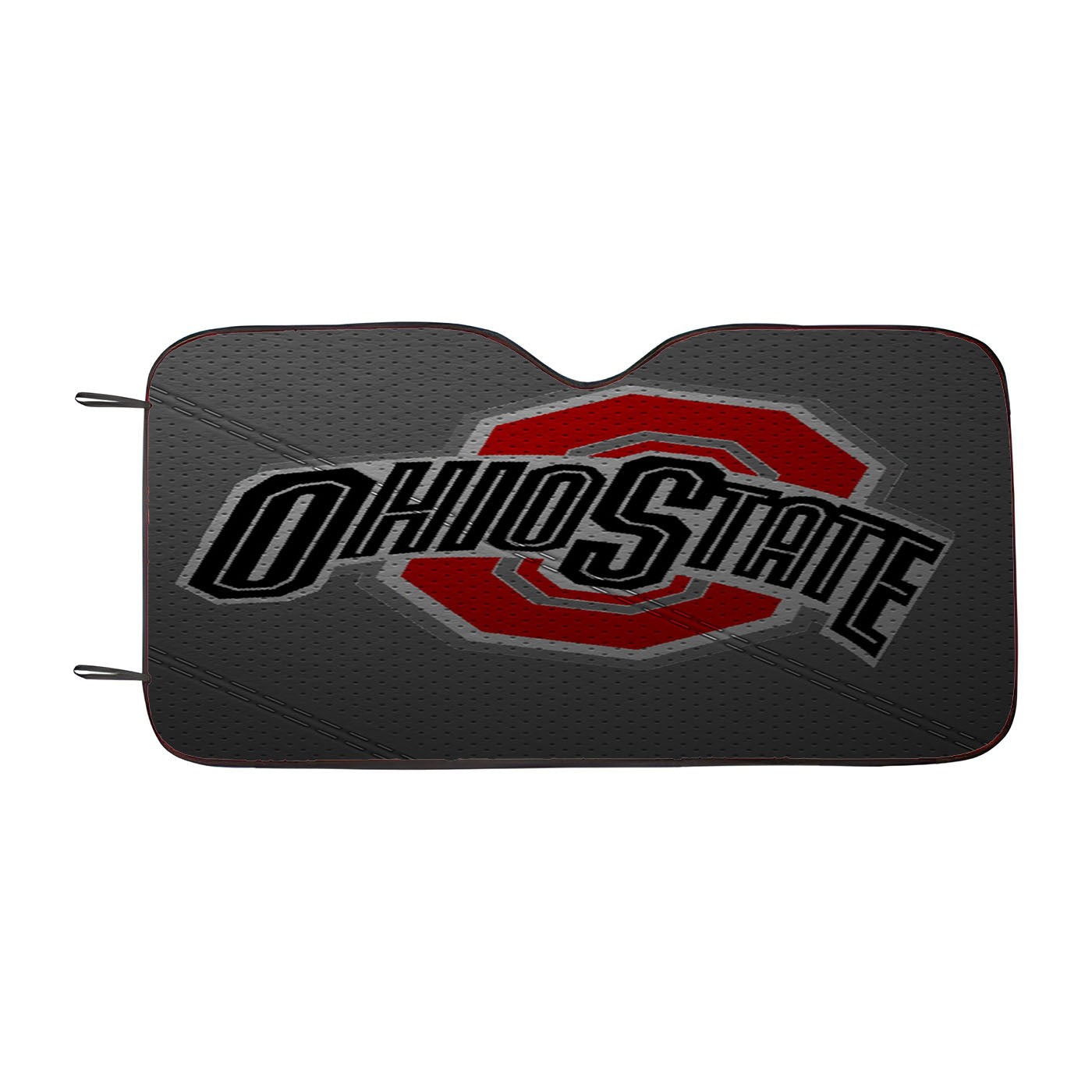 Ohio State Buckeyes Football Texture Car Auto Sun Shade Windshield Cover