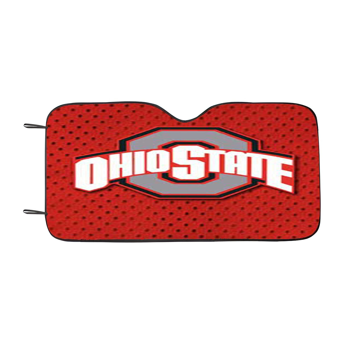 Ohio State Logo Jersey Red Car Auto Sun Shade Windshield Cover