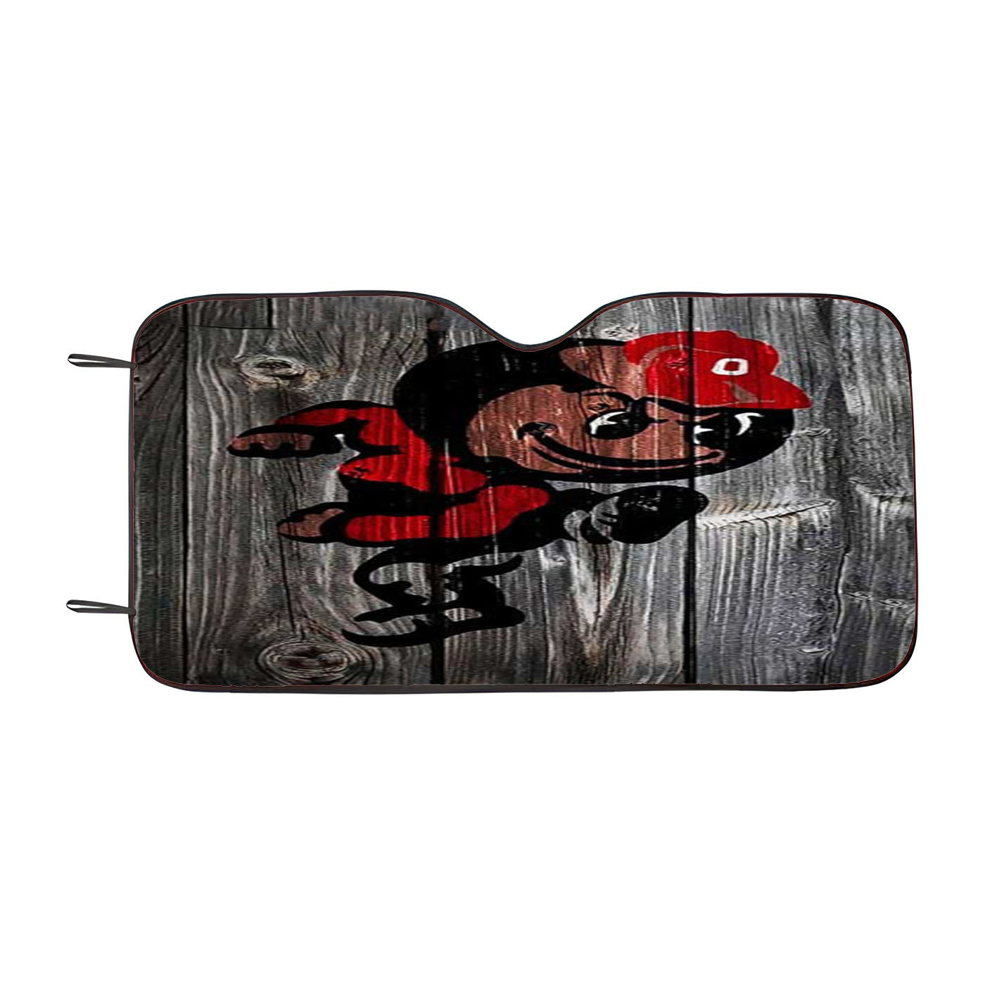 Ohio State Wood Syle Car Auto Sun Shade Windshield Cover