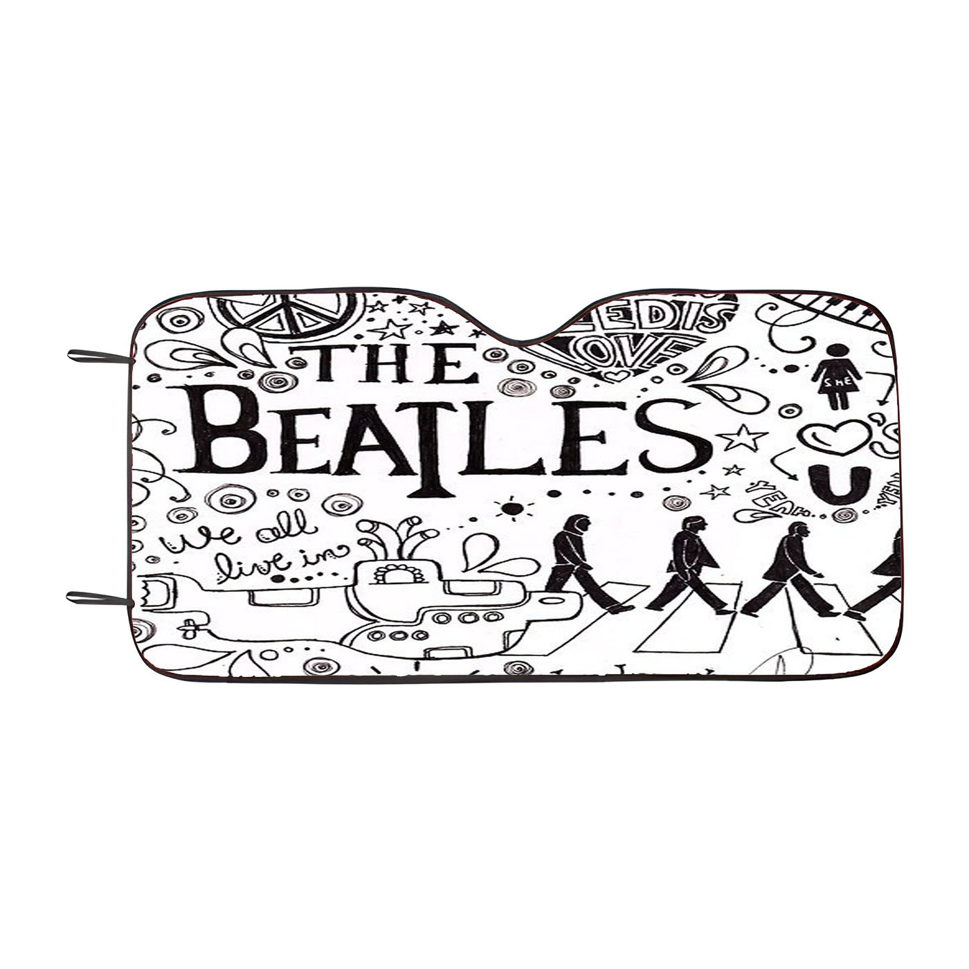 Personalized The Beatles Car Auto Sun Shade Windshield Cover